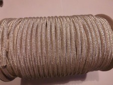 Rundschnur silberfarben 5mm  1 Meter (nr336)