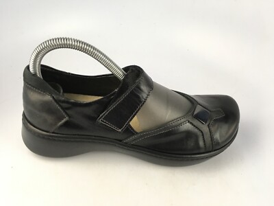 Naot Black Leather Women's Mary Jane Platfrom Shoes Size 38/ US