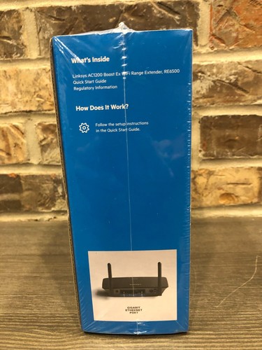 Rallonge de portée WiFi Linksys Boost EX AC1200 neuf scellé en usine - Photo 2/6