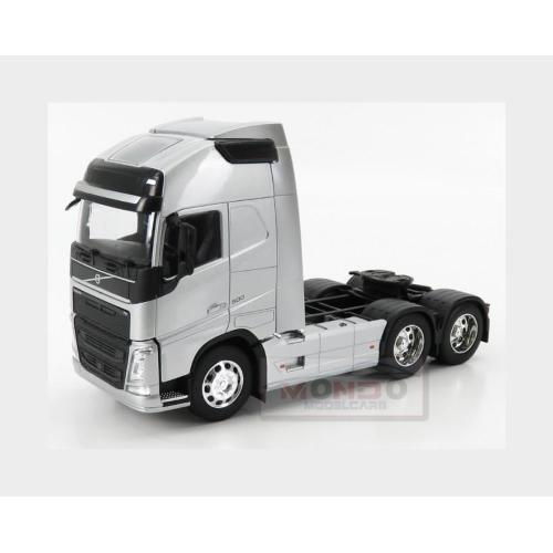 1:32 Welly Volvo Fh4 500 Tractor Truck 3-Assi 2016 Silver WE32690LS Modellino - Foto 2 di 2