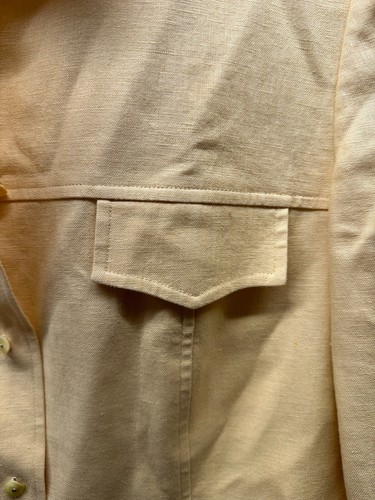 Dana Buchman 100% Linen Jacket Womens Size 8 Gold Yellow Ladies Casual - Picture 4 of 15