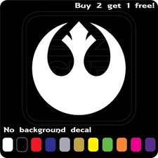 REBEL ALLIANCE STAR WARS LOGO STICKER VINYL DECAL CAR WINDOW JEDI 