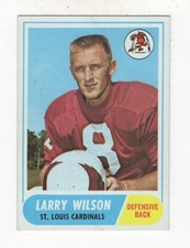 1968 TOPPS FOOTBALL LARRY WILSON ST. LOUIS CARDINALS #164