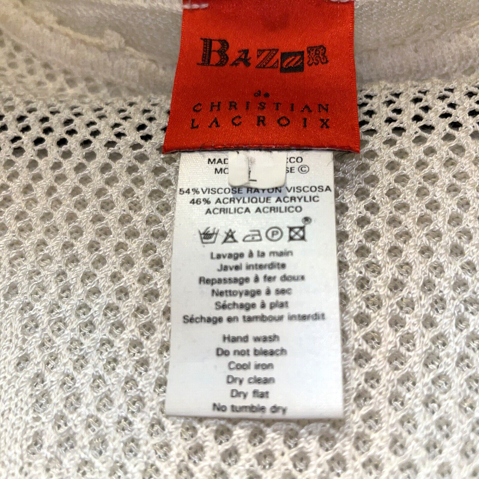 Beautiful Bazar de Christian Lacroix Women's Cream Knit Crochet Pants Set $1,850 image 5
