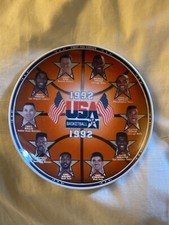 1992 Sports Impression First Ten Chosen USA Olympic Basketball Team Plate Jordan