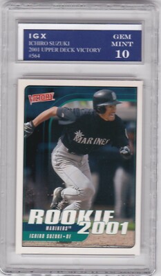 ICHIRO SUZUKI GEM MINT 10 ROOKIE CARD Seattle Mariner 2001