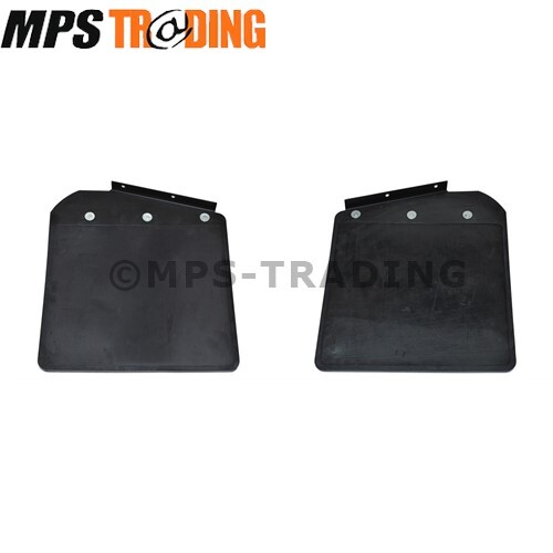 Land Rover Defender 1983-2016 Front Mud Flaps with Brackets LR055323 LR055333 - Picture 1 of 8