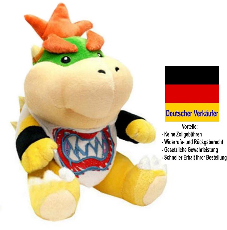 K.A. C24 - SUPER MARIO Plüsch Figur Bowser Junior 18 cm Plush Plüschtier Stofftier
