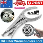 10" Adjustable Car Oil Filter Plier Wrench Plier Spanner Removal Tool Filter