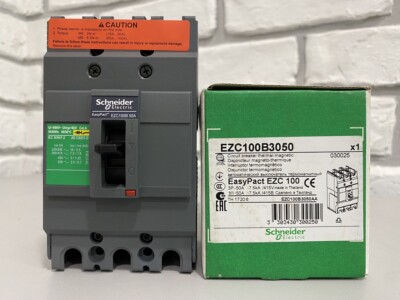 Circuit breaker EasyPact EZC100B TMD 50A 3 poles 3d EZC100B3050