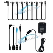Power Adapter Supply With 8Ways Pedal Cable For Guitar Effect 9V 1A Power Supply