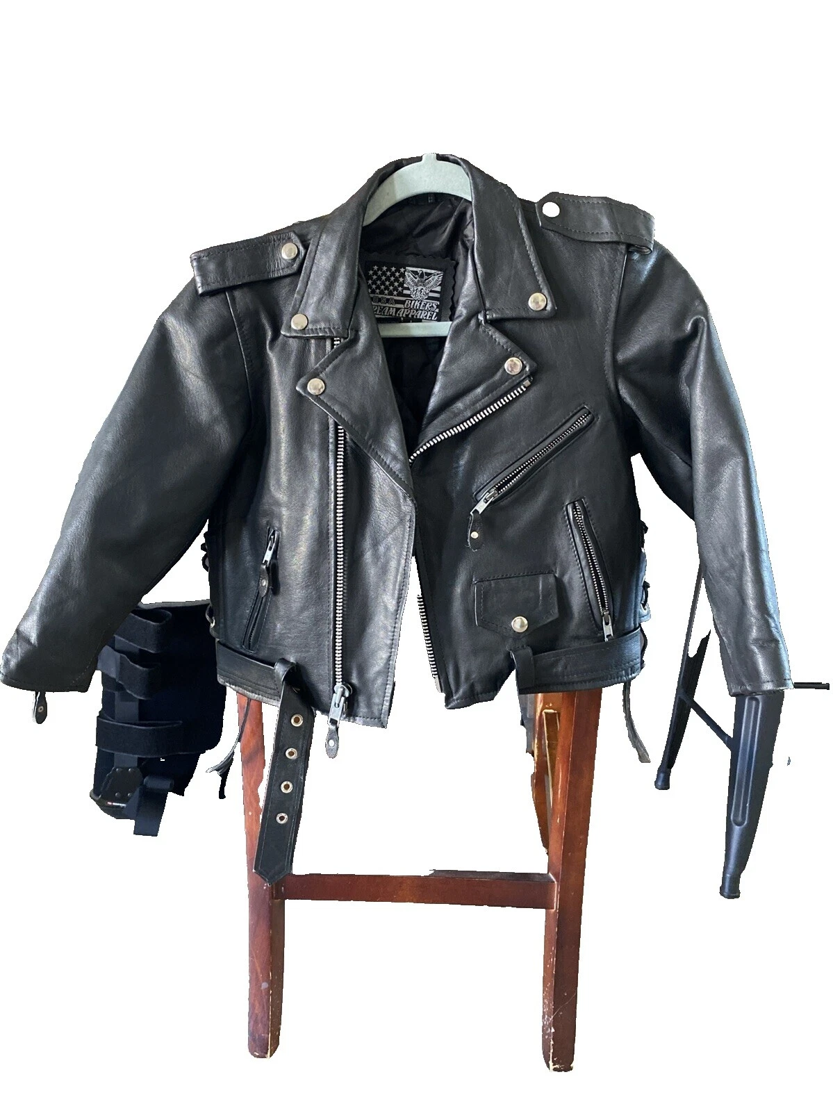 Cuero Negro Talla S Ropa Unisex Para Niños (Talla 4 y más grande)