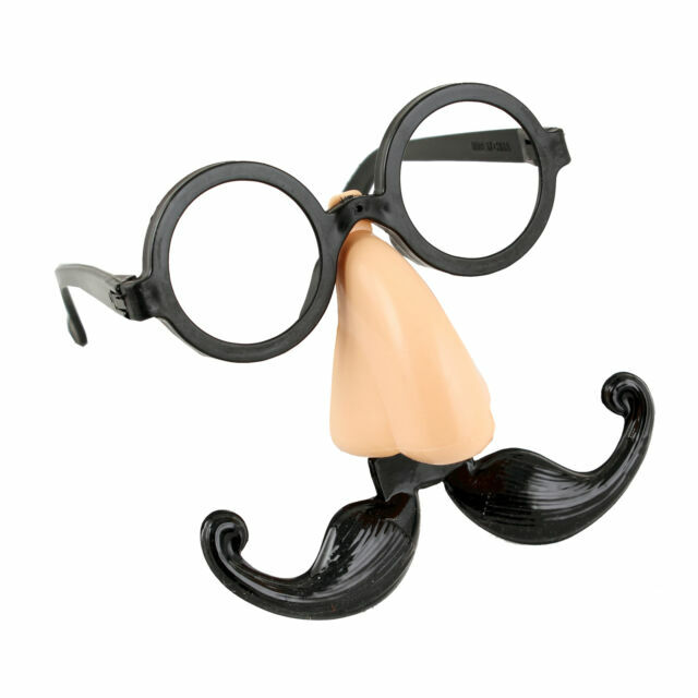 glasses with big nose and mustache