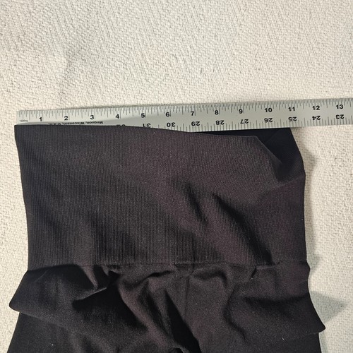 Spanx Ankle Length Leggings Medium Solid Black Compression Stretch - Picture 4 of 9