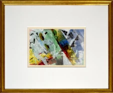 Wiegand, abstract composition.[20]07. [Signed Original Watercolour, Pastel, g