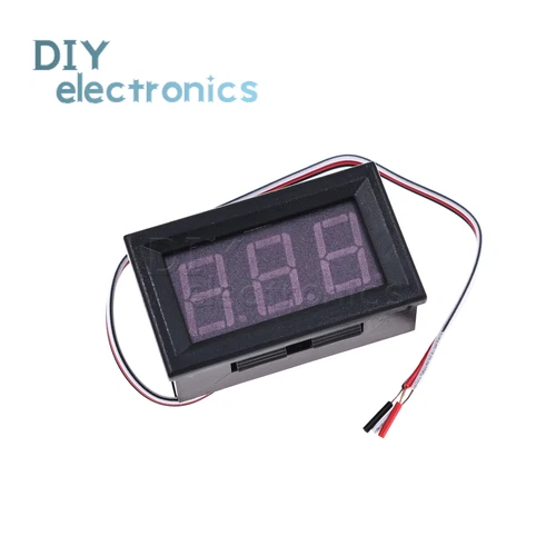 Green LED Panel Meter Mini Voltmeter DC 0V To 30V Three-wrie US