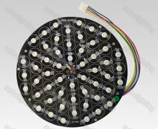 54PCS RGB LED Par Effect light Led Disk Plate DMX512 Disco DJ Stage Lights Parts