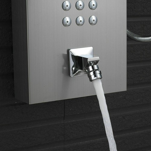 Pannello colonna doccia idromassaggio inox pioggia cascate led soffione doccia - Foto 209 di 250