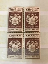 FRANCE:  NEUFS** N° 668 Bloc de 4   de 1944 LUXE