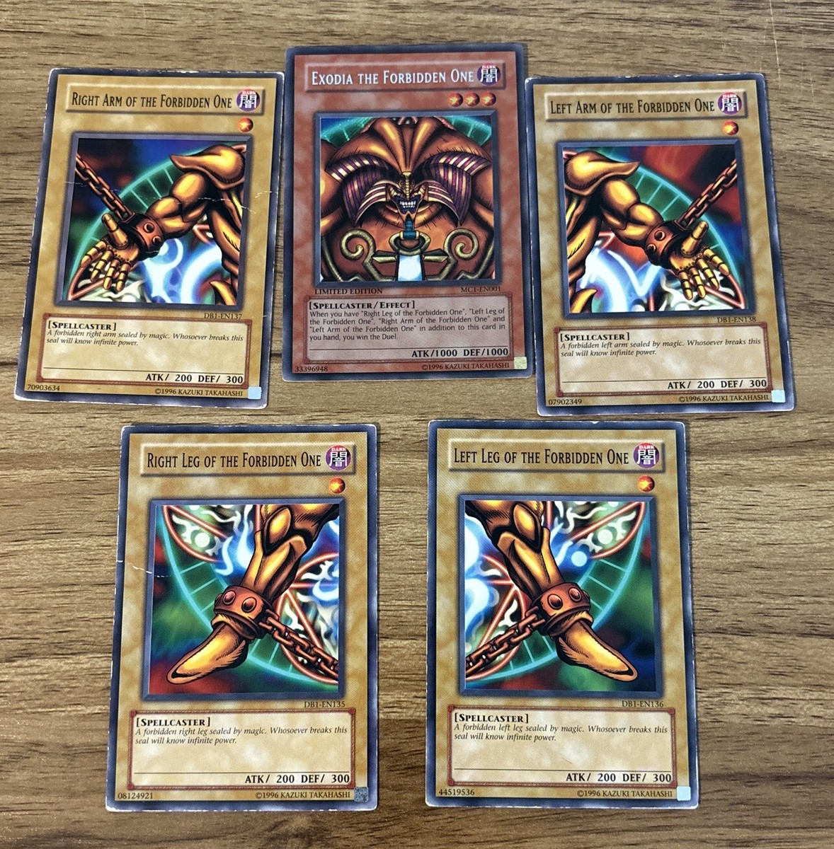 Exodia The Forbidden One Set MC1-Secret Rare- DB1 | eBay