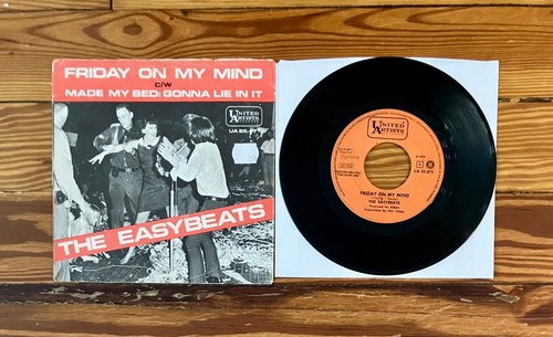 The Easybeats: Friday On My Mind 7" Vinyl Pic Sleeve 45rpm UA Dutch 1966 VG+/VG-