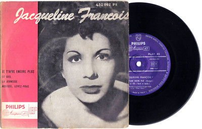 Schallplatten 45 Umdrehungen JACQUELINE FRANCOIS Je T'Aime Encore Plus 60er Jahre - EP 7''