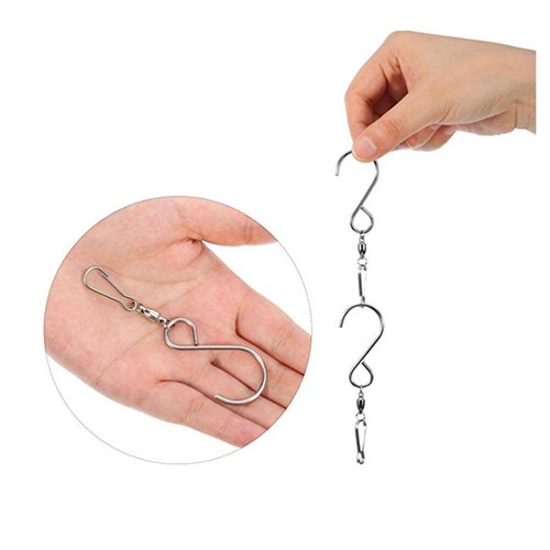 16 PC Swivel Clips Hangers Plant Pot Hanger Clip Stainless Steel Hanging Hooks - Picture 7 of 12