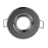 Led Einbaustrahler Ø70Mm Silber Schwenkbar GU10 MR11 GU5.3 Rahmen Einbaurahmen