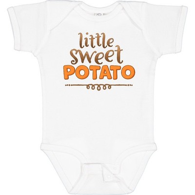 Inktastic Thanksgiving Little Sweet Potato Baby Bodysuit Children Food Fun Humor