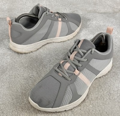 Vionic Shoes Womens Sz 9.5 Brisk Radiant Gray Pink Athletic Comfort Walking