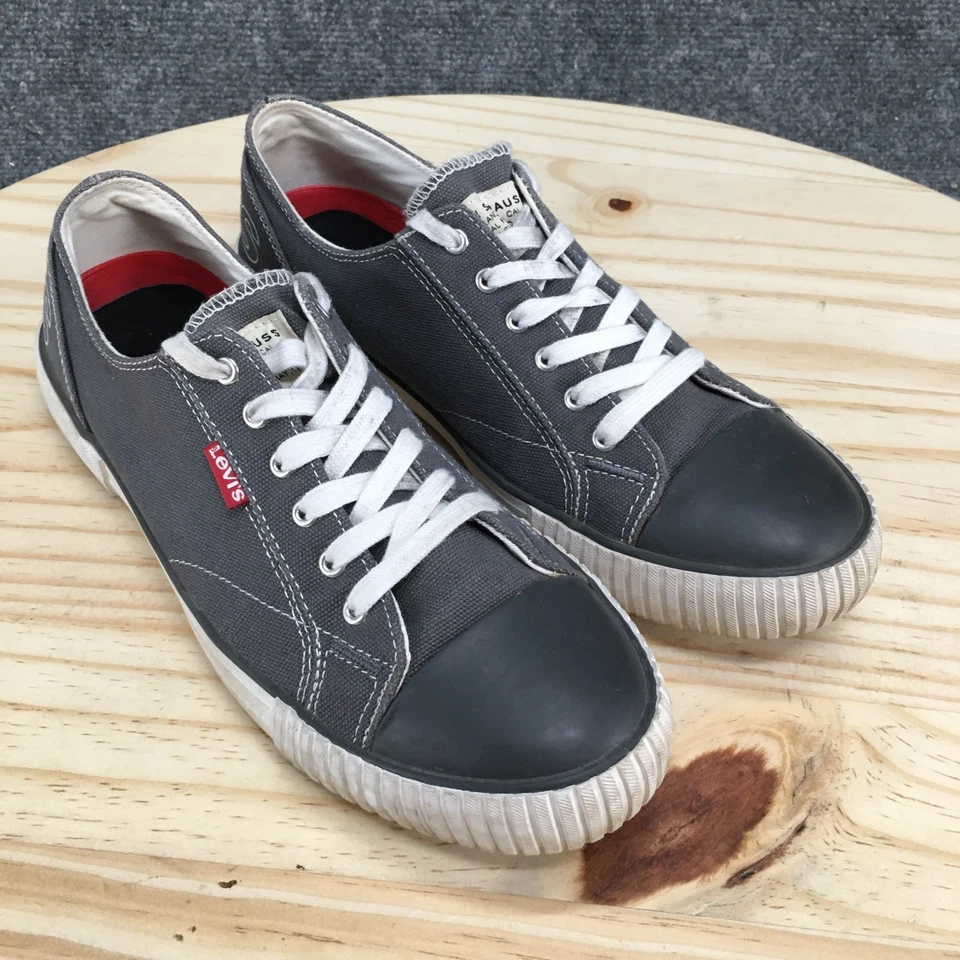 Zapatillas Levis Mujer 8 Gris Anika Informales Parte Superior Baja Con Cordones Lona 52036441K1 Foto 3 de 4