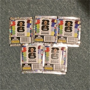 Panini FIFA World Cup 2026 Sealed Sticker Packs Lot of 5 (7 Stickers Each)