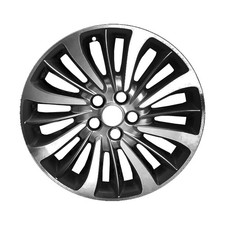 Refurbished Machined Deep Black Smoked Hypersilver Aluminum Wheel 18 X 8