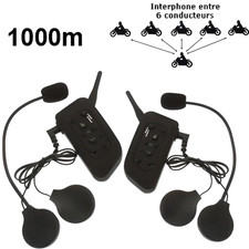 Set 2 Motorrad Bluetooth Gegensprechanlage 10...