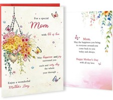 Funny Mother's Day Card for Mom Wife, Happy Mothers Day Card from Daughter Son H