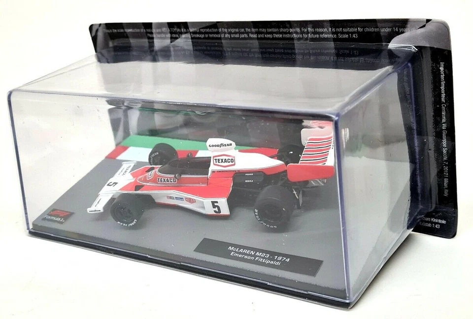 Atlas escala 1/43 - 84 Mclaren M23 1974 Emerson Fittipaldi diecast modelo coche F1 Foto 3 de 3