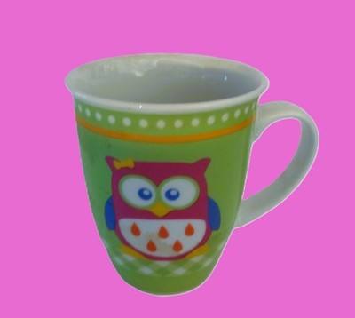 PORZELLAN-KAFFEE-TASSE-FLIRT RITZENHOFF - EULE -BUNT