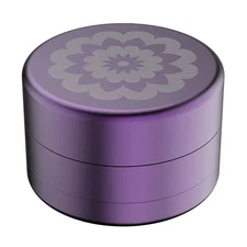 Flower Mill 2.5" Next Gen Standard Hand Grinder Herb Spice Tobacco Aluminum Purp