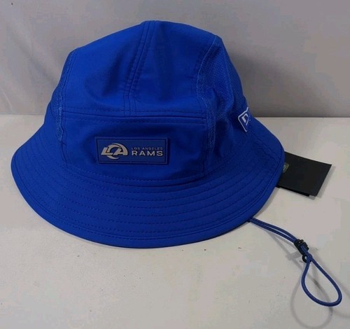 Cappello New Era NFL Los Angeles Rams Royal Blue Bucket - Taglia unica - NUOVO CON ETICHETTE!!!