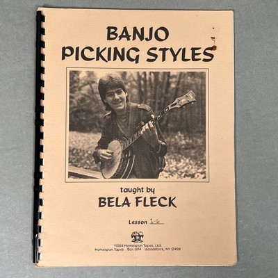 RARE 1984 Banjo Picking Styles Taught By Bela Fleck Lessons 1-6 Tablature VTG