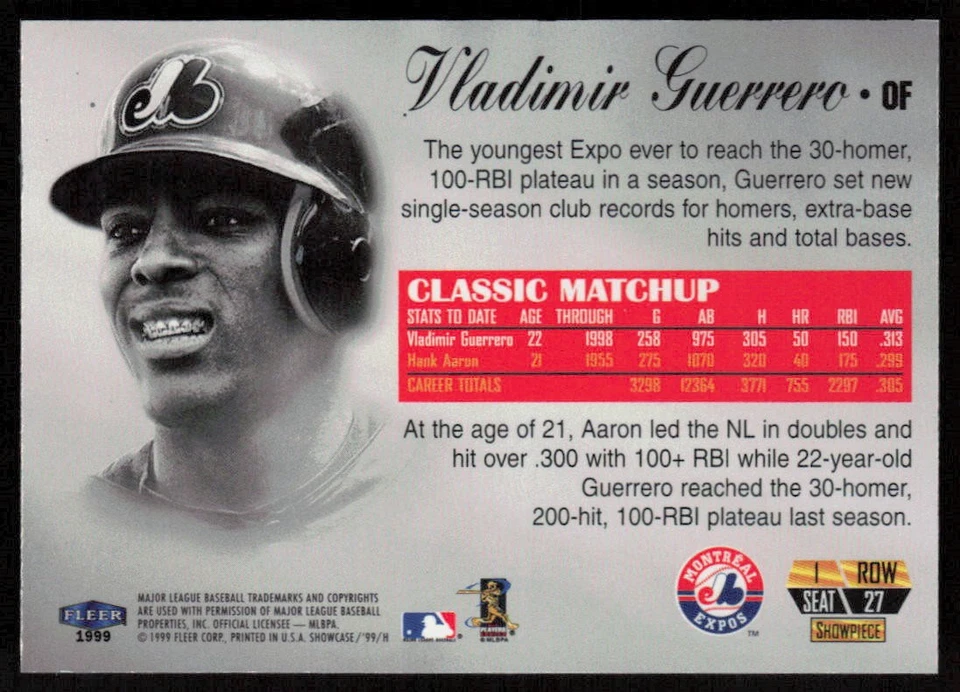 Escaparate Flair 1999 Vladimir Guerrero/1500 Foto 2 de 2