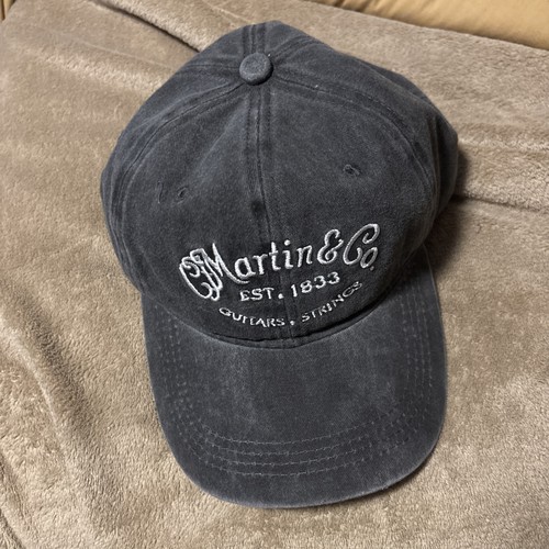 MARTIN Co. Embroidered Cotton Canvas Distressed Baseball Cap Hat, Unisex Adult