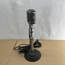 Vintage Shure 556S Unidyne III Elvis Microphone w/ Stand   Tested Working USA