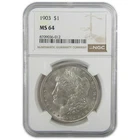 1903 Morgan Silver Dollar MS 64 NGC Uncirculated $1 Coin SKU:CP340