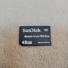 8GB Sandisk PRO Duo memory stick for pro duo Sony cameras  Sony PSP