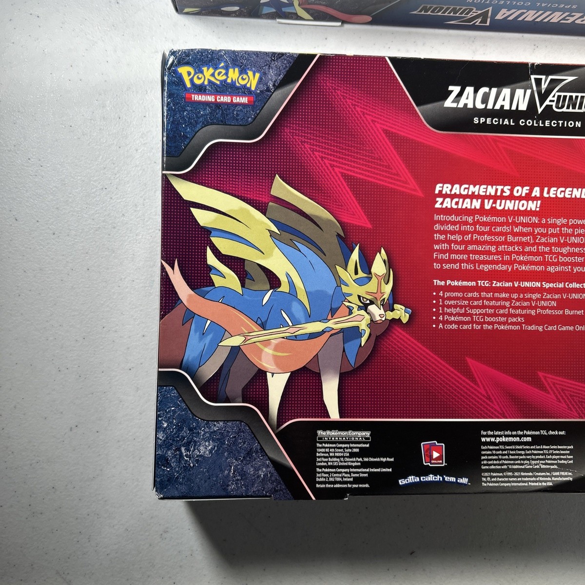Pokemon TCG: 2021 Greninja & Zacian V-Union Special Collection Box