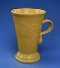 Fiesta Pedestal Mug Fiesta Yellow Embossed 18 Oz Homer Laughlin