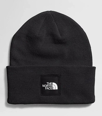 #ad NWT THE NORTH FACE Big Box Men#x27;s Cuffed Knit Beanie Hat Black $19.99