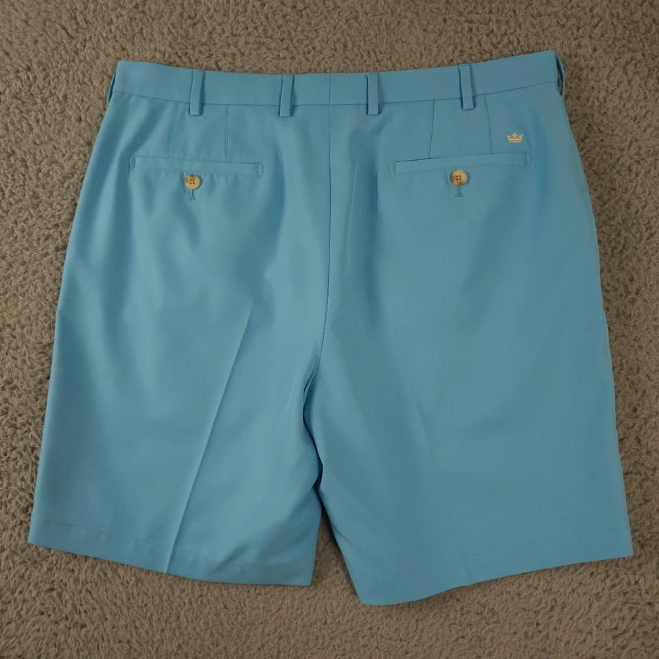 Pantalones Cortos Deportivos Peter Millar Crown Para Hombre 36 Azul Salem Performance Golf Informales 8" Foto 2 de 4