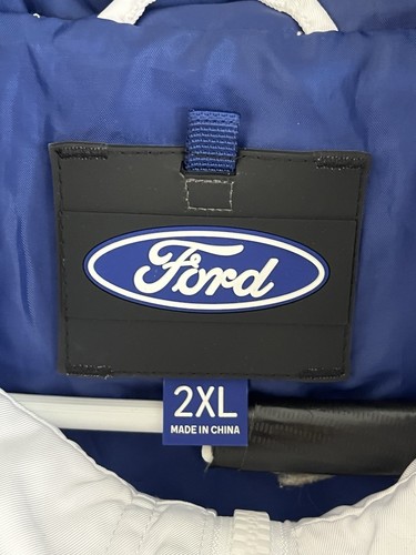 Nuevo cortavientos Ford Performance Automotive Racing 1/4 cremallera 2XL con capucha ventilada nuevo con etiquetas - Imagen 6 de 13